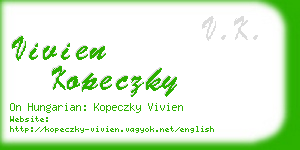 vivien kopeczky business card